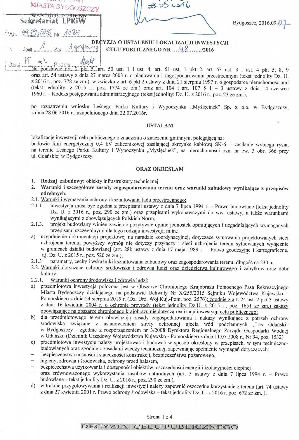 4.7 DECYZJA O USTALENIU