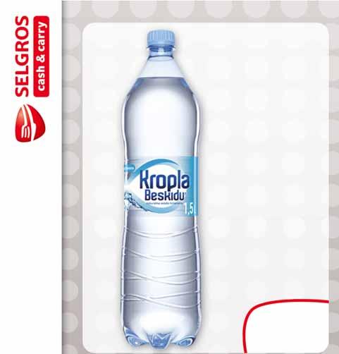 WODA DOBROWIANKA 1,5 L lekko gazowana, niegazowana pakowana po 6 szt.
