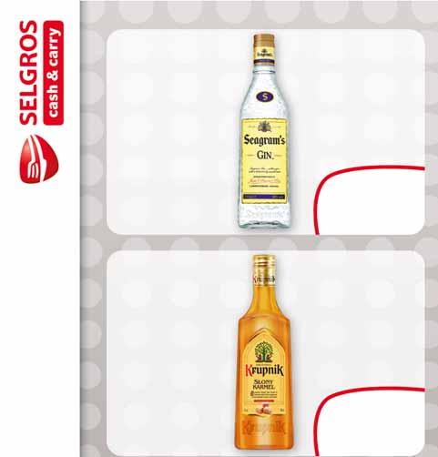 22 WINA cena koncesja - informacja handlowaalkohole GIN SEAGRAM S ORIGINAL 38% 700