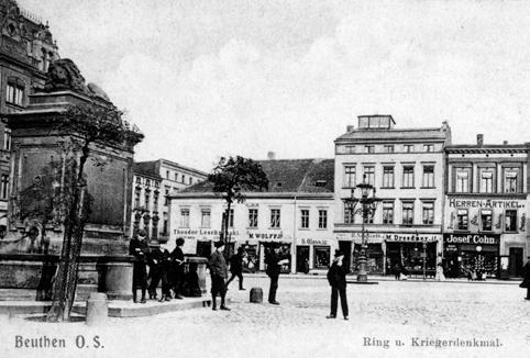 Piotr Jeleśniański, Anna Syska, Agnieszka Woźniakowska 15. Bytom, Rynek, pocztówka, początek XX w., zbiory prywatne roku.