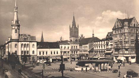 Bytom, Rynek, stacja benzynowa, pocztówka, ok.