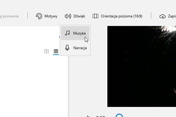górnym pasku, a potem "Muzyka" Po tym kroku naszym oczom powinno ukazać się okno, w którym będziemy mieli możliwość wybrania jednej z kilku systemowych propozycji, albo przejścia do