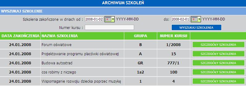Godzina koniec: Opis: Sala: Prowadzący: godzina zakończenia zajęć w tym polu możemy dodać opis zajęć wybieramy salę, gdzie odbędą się zajęcia wybieramy z listy prowadzącego zajęcia Zapisz i dodaj