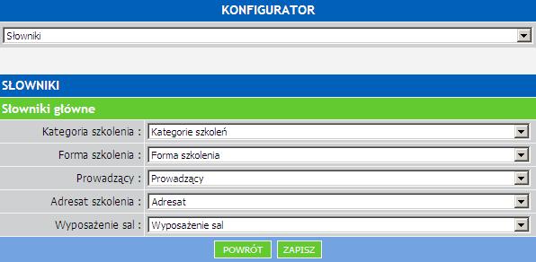 1.3 Szablony modułu Szablony modułu to opcja umożliwiająca ustawienie domyślnych szablonów w