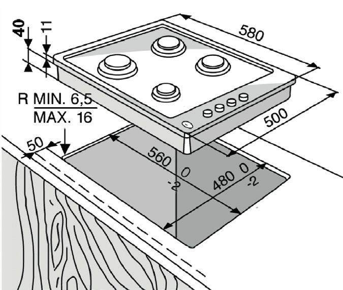 Queimador rápido Disco cheio Torneira fechada 3. Queimador semi-rápido Chama grande Capacidade/abertura máxima 4. Queimador semi-rápido Chama pequena Abertura pequena ou capacidade mínima 5.
