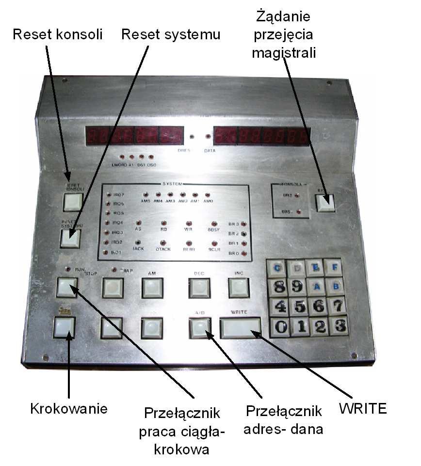 . okazao staowisko laboratoryje z rocesorem ADSP. Na rysuku.