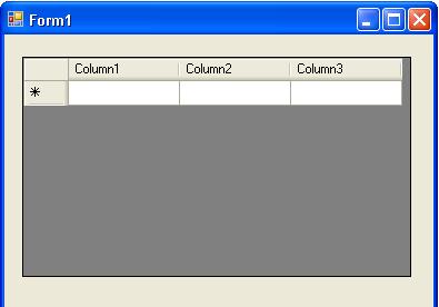 Budowę aplikacji rozpoczniemy od umieszczenia na formularzu obiektu DataGridView1 i utworzenia w nim jednego wiersza o 3 kolumnach, patrz rys. 3 pozycja Add Column..., rys.