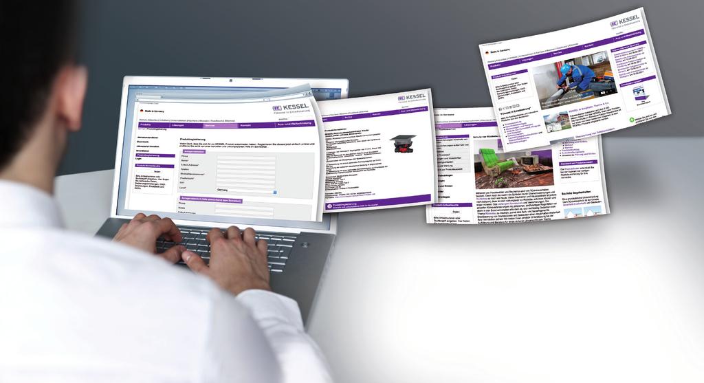 Registrieren Sie ihr Produkt online um von