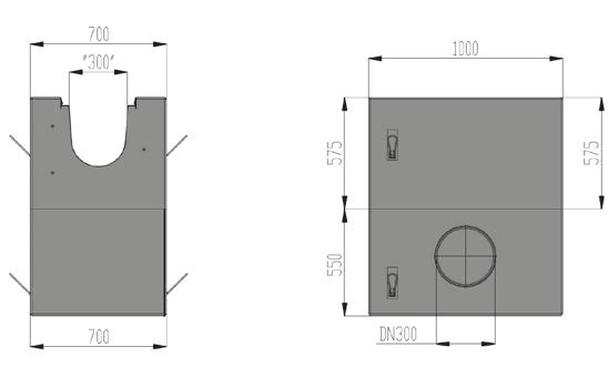 FASERFIX BIG BL 300 FASERFIX BIG BL 300, wyposażenie dodatkowe studzienka częściowa, połączona fabrycznie typ XP, z ocynk.