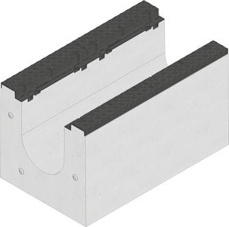 TIEFBAU GALABAU AQUABAU SPORTBAU FASERFIX BIG SLG 300 FASERFIX BIG SLG 300, korytka do klasy F 900 typ 010 Pow. przekroju poprzecz.