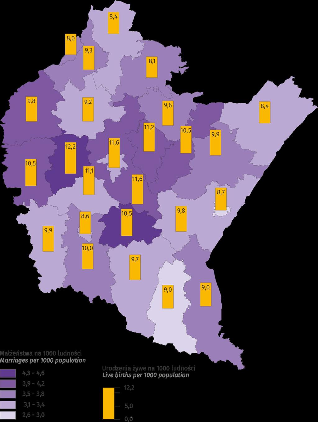 I. na tle województwa podkarpackiego I. Rzeszow compared to Podkarpackie Voivodship 1.1. Ludność 1.1. Population Mapa 1. Map 1.