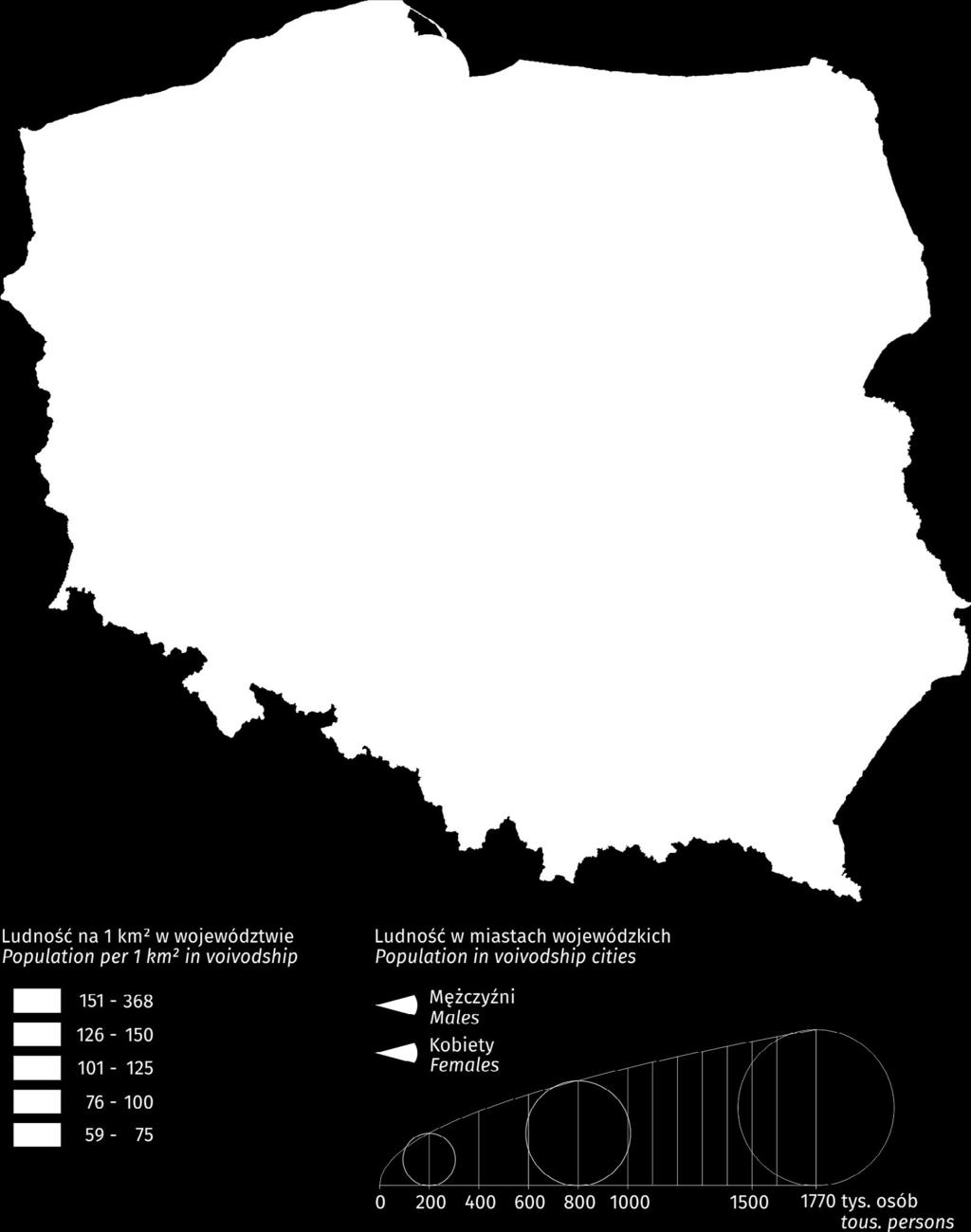 Ludność 2.1. Population Mapa 6. Map 6.
