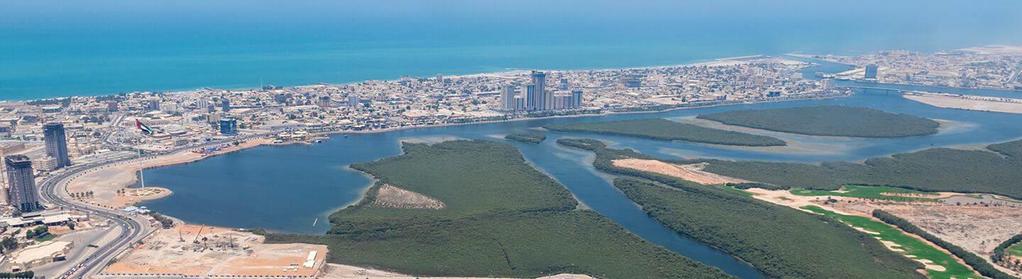 RAS AL KHAIMAH-najbardziej zielony emirat Wyspa Al Marjan, na której