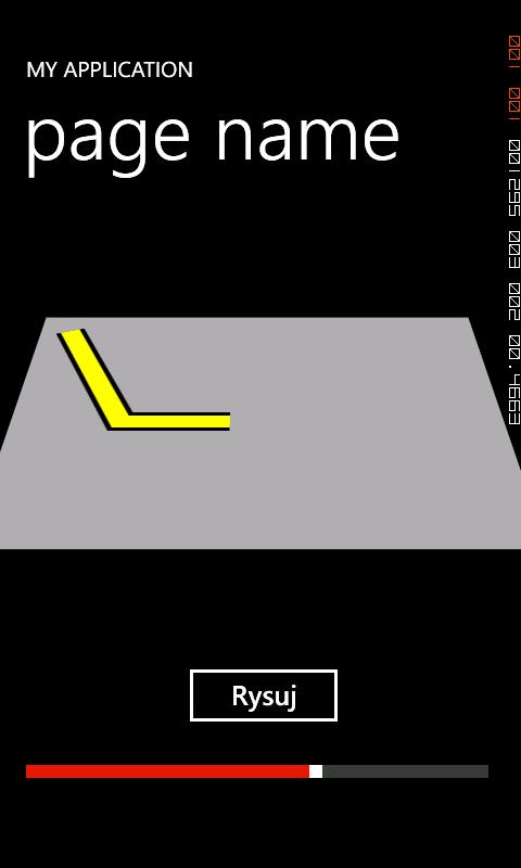 Grafika dynamiczna <Canvas (...) > <Canvas.Projection> <PlaneProjection x:name="obracaj" /> </Canvas.