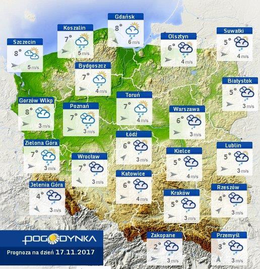 Prognoza pogody dla Polski na dziś Prognoza pogody dla Polski na jutro Ostrzeżenia METEO