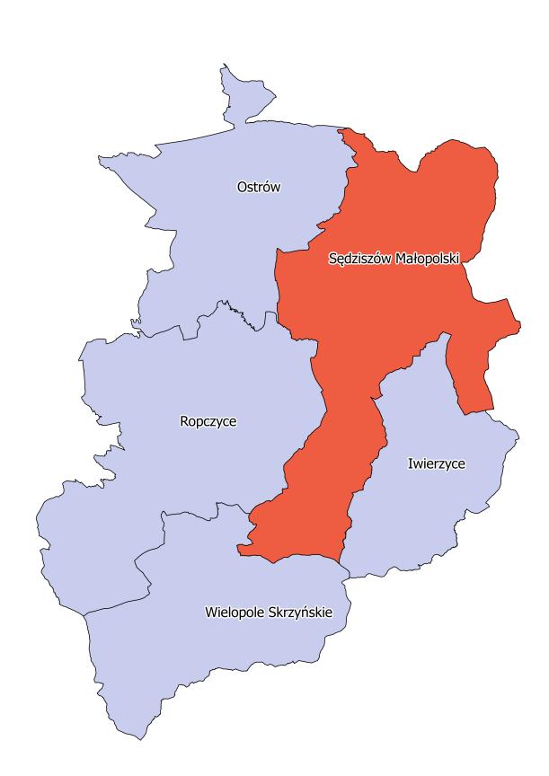 1. Charakterystyka Gminy Sędziszów Małopolski Gmina Sędziszów Małopolski jest gminą miejsko-wiejską położoną w centralno- -zachodniej części województwa