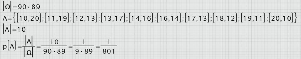 rozwiązania dzięki e-math.pl Zadanie 34. (0 4) Ze zbioru wszystkich liczb naturalnych dwucyfrowych losujemy kolejno dwa razy po jednej liczbie bez zwracania.