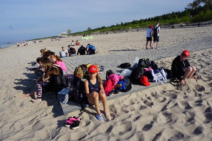 Następnego dnia, korzystając z pięknej pogody, udaliśmy się na plażę w
