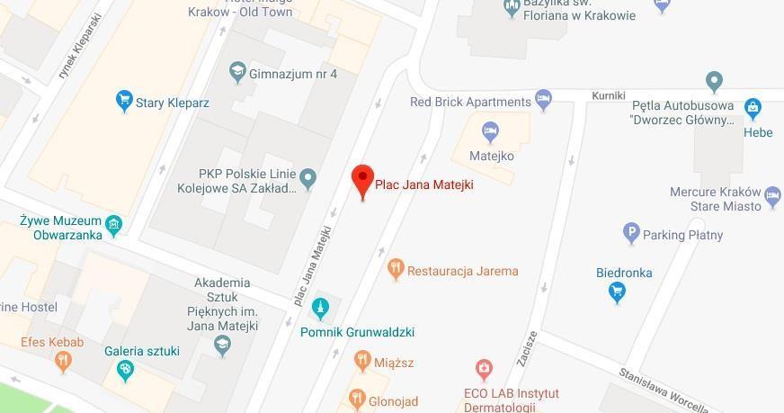 WYJAZD 22 LIPCA 2018 NIEDZIELA MIEJSCE ZBIÓRKI KRAKÓW Plac Matejki (mapka poniżej).