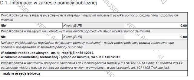 D.2. Kwalifikowalność podatku VAT W naborze do działania 3.1 Rozwój OZE podatek VAT nie jest kwalifikowany do dofinansowania.