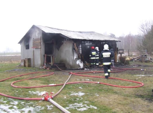 Podpalenie w Sławutowie do groźnego pożaru, prawdopodobnie w skutek podpalenia doszło 3 lutego. Zgłoszenie o pożarze budynku gospodarczego wpłynęło do SKKP około godz.: 6:3.