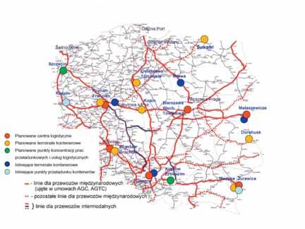 do wu ją fir my pry wat ne (na pod sta wie za war tych z PKP CAR GO SA umów). Do - bo wa zdol ność prze ła dun ko wa przej - ścia wy no si 5 400 ton. 2.