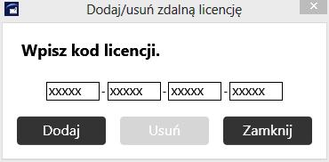 Dodawanie lub usuwanie zdalnej licencji Dodawanie lub usuwanie zdalnej licencji W niniejszej sekcji zawarto informacje na temat włączania opcji udostępniania sesji zdalnej tablicy poprzez dodanie
