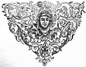 Agnieszka Gronek Jost Amman, Ornament kartuszowy Finalik, Anfołogion, (oficyna bracka), Lwów 1638 Winieta, Biblia, tłum. M.