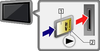 De SD-kaart inbrengen of verwijderen Steek de SD-kaart voorzichtig in het apparaat met het