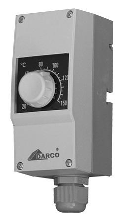 Czujniki - termostat TERMO, TERMO-AT TERMO TERMO-AT Termostaty są czujnikami, które służą do włączania i wyłączania urządzeń sterowanych zgodnie z zadaną przez użytkownika temperaturą.