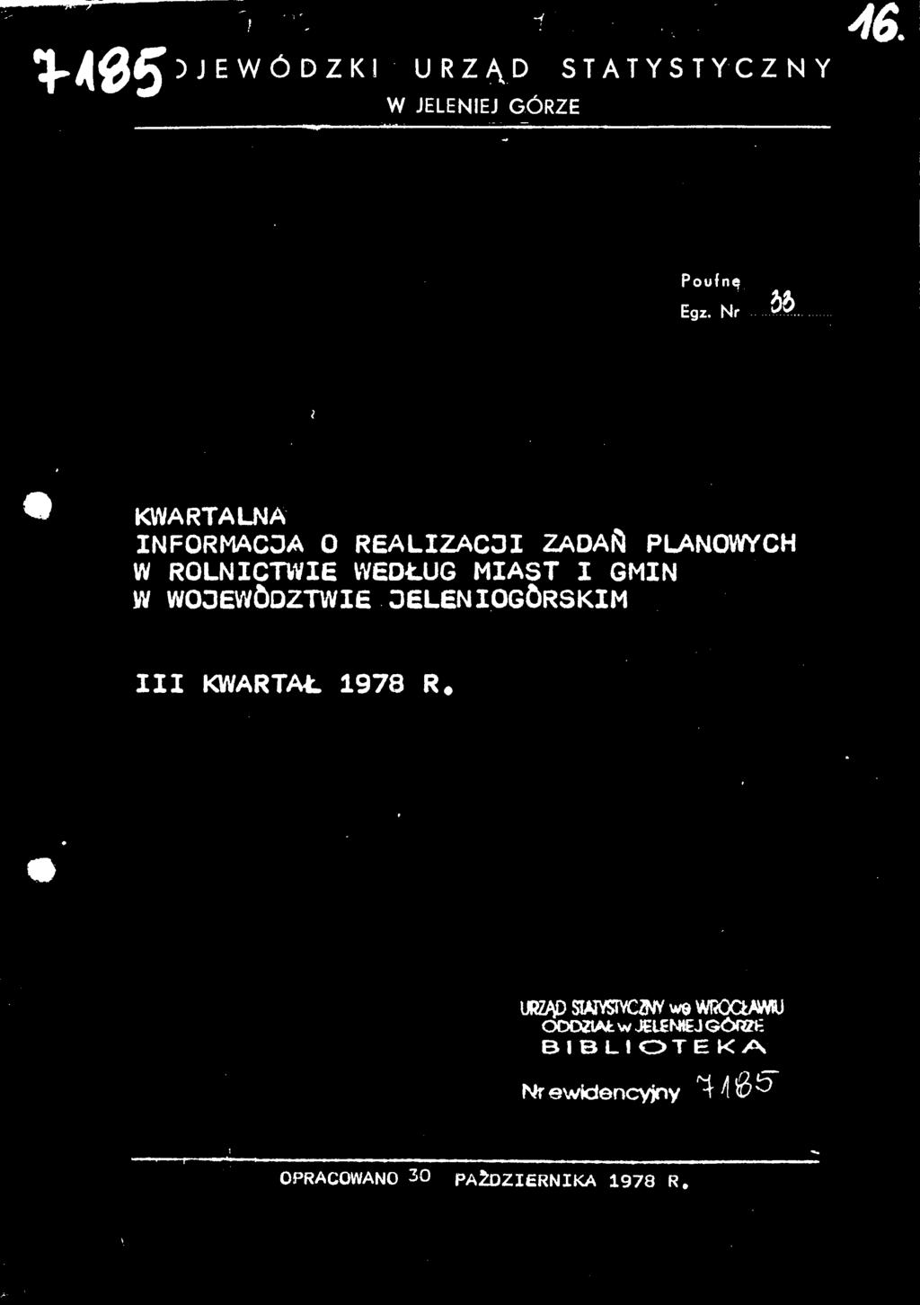 JELENIOGÓRSKIM I KWARTAŁ 97 R.