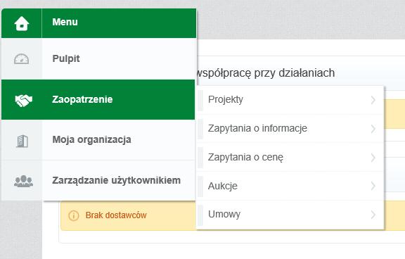 3.2 Nawigacja (II) menu Z paska nawigacyjnego znajdującego się po lewej stronie można