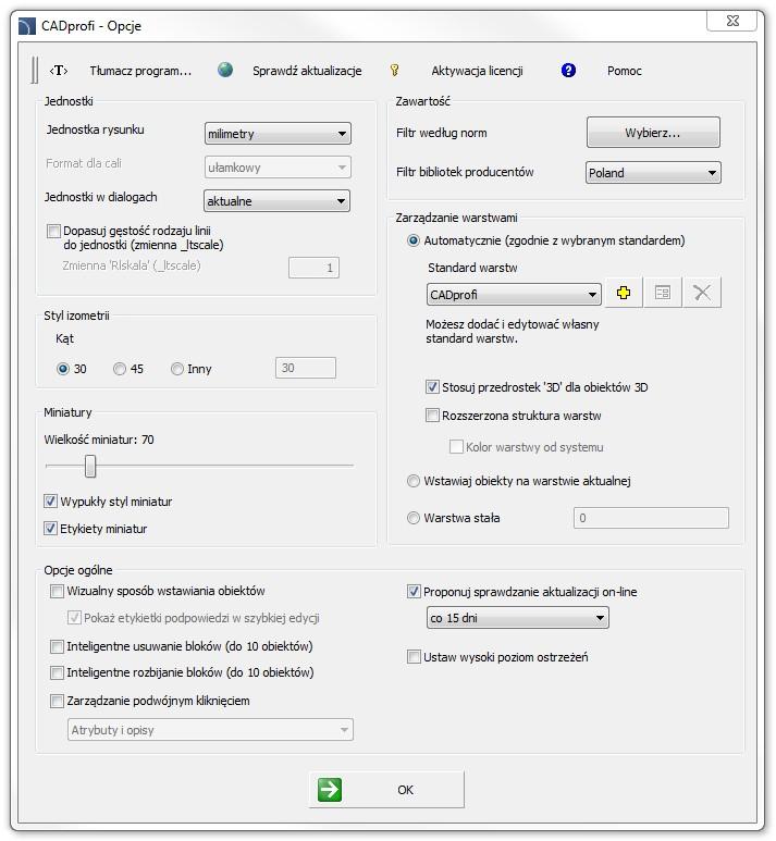 10. O programie W tym miejscu można sprawdzić wersję zainstalowanego programu TKREM CAD, sprawdzić