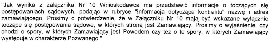 71 Nie. Organizator nie przychyla się do wniosku. Zapis punktu 11.3.