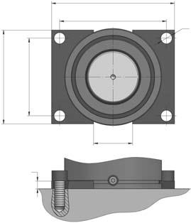 Uchwyty mocujące do sprężyny gazowej VAM 5 Flanges for gas spring VAM 5 A14-15 A34-15 S138 S162 S138 Ø22 41 27 41