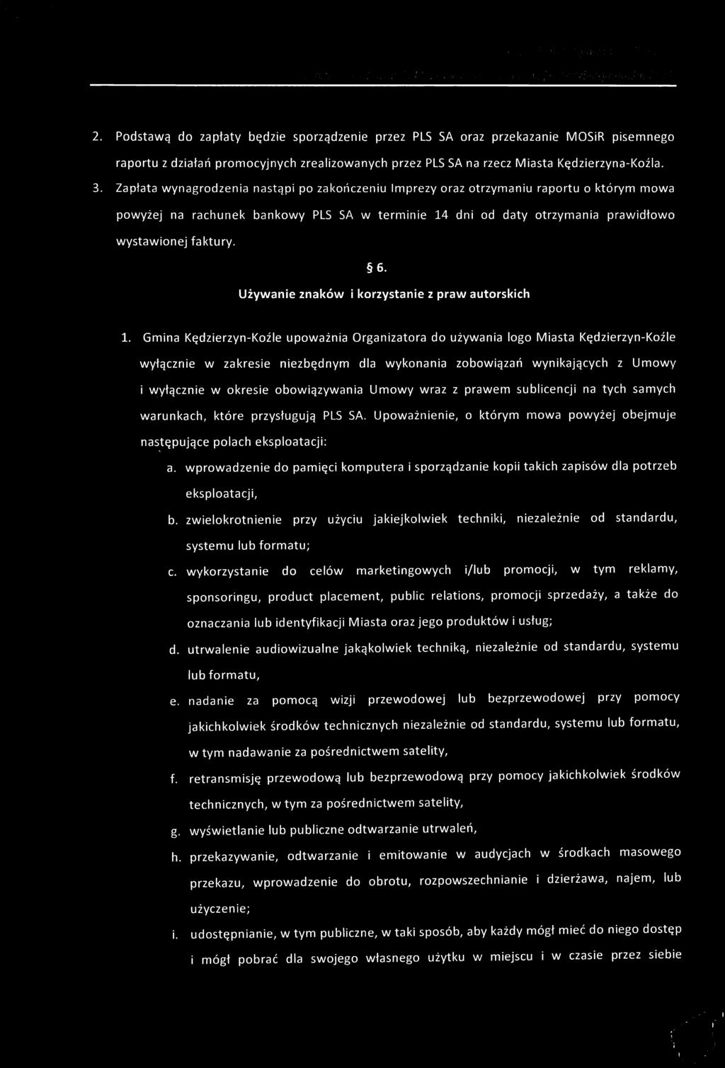 Używanie znaków i korzystanie z praw autorskich 1.
