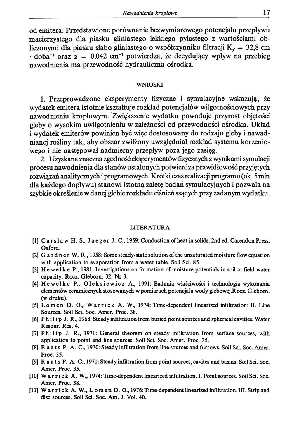 Nawodnienia kroplowe 17 od emitera.