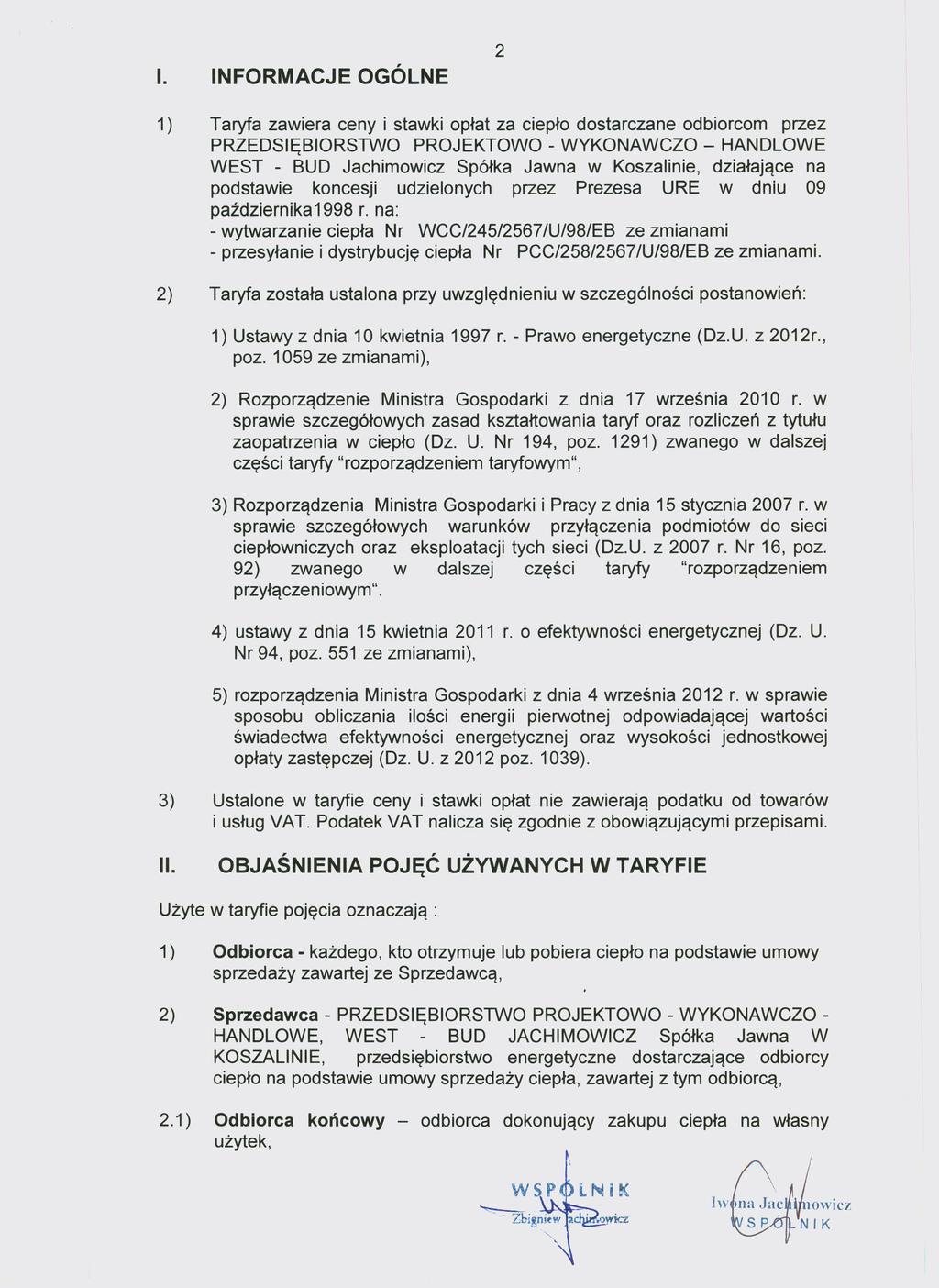I. INFORMACJE OGÓLNE Dziennik Urzędowy Województwa Zachodniopomorskiego 3 Poz.