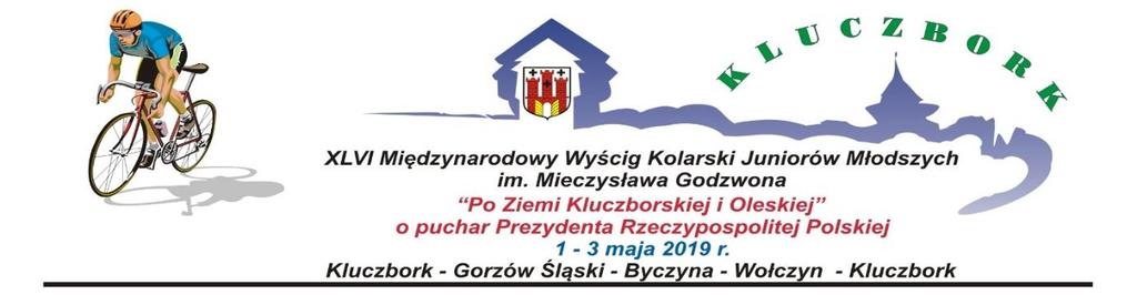 Ośrodek Sportu i Rekreacji w Kluczborku w związku z organizowanym XLVI Międzynarodowym Wyścigiem Kolarskim Juniorów Młodszych po Ziemi Kluczborskiej i Oleskiej im.