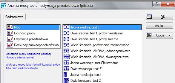 -6-4 -2 0 2 4 6 0,45 0,4 0,35 0,3 0,25 0,2 0,15 0,1 0,05 0 Jak uzyskać wartość krytyczną dla testu