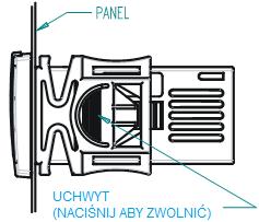 Złącze X-REP wyklucza złącze szeregowe (uniemożliwia korzystanie z systemu monitoringu). 11.