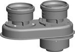 do podłączenia kotła rura teleskopowa z wiatrochronem ZESTAW MONTAŻOWY C13X QUICKFLUE DN 60/100, z polipropylenu, biały, wsuwane FGB-(K) 2651955 270,00 praca niezależna od powietrza z pomieszczenia
