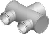 PRZEJŚCIE PRZEZ MUR KONCENTRYCZNE długość 500 mm, do montażu zewnętrznego i wewnętrznego, stal szlachetna / polipropylen DN160/225 2651342 780,00 DN200/300 2651390 830,00 DN250/350 2651415 860,00