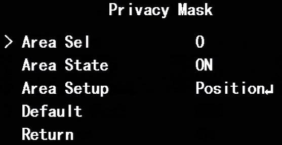 Privacy Mask Prywatność - Funkcja pozwalająca zamaskować pewne obszary wyświetlanego przez kamerę obrazu.