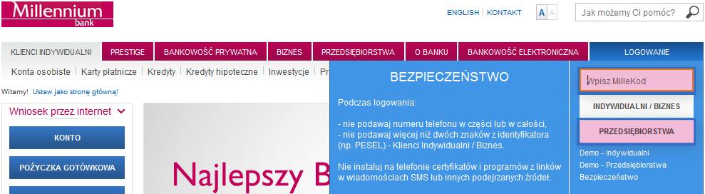 Co należy zrobić, aby otworzyć Millenet dla Przedsiębiorstw?