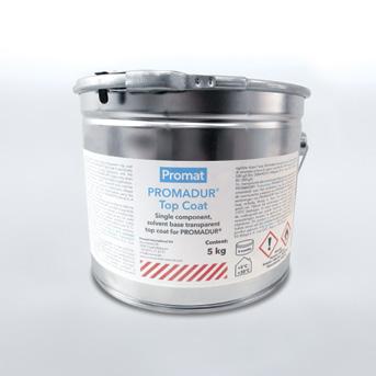 FARBY I NATRYSKI DO ZABEZPIECZEŃ KONSTRUKCJI PROMADUR Top Coat PROMADUR Top Coat jest jednoskładnikową powłoką wierzchnią stosowaną w celu poprawy odporności na wilgoć i