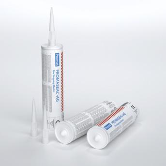 PRZEJŚCIA INSTALACYJNE PRZEJŚCIA INSTALACYJNE PROMASEAL -AG PROMASEAL -A Spray PROMASEAL -AG wytwarza w przypadku pożaru pianę izolującą, która zamyka szczeliny i otwory uniemożliwiając
