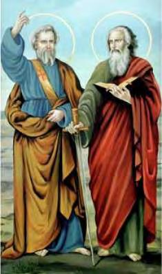 THE MOST HOLY BODY AND BLOOD OF JESUS CHRIST PETER AND PAUL, APOSTLES AND MARTYRS (29 JUNE 64) The Confession of Peter ("Thou art the Christ, the Son of the Living God") is commemorated on January