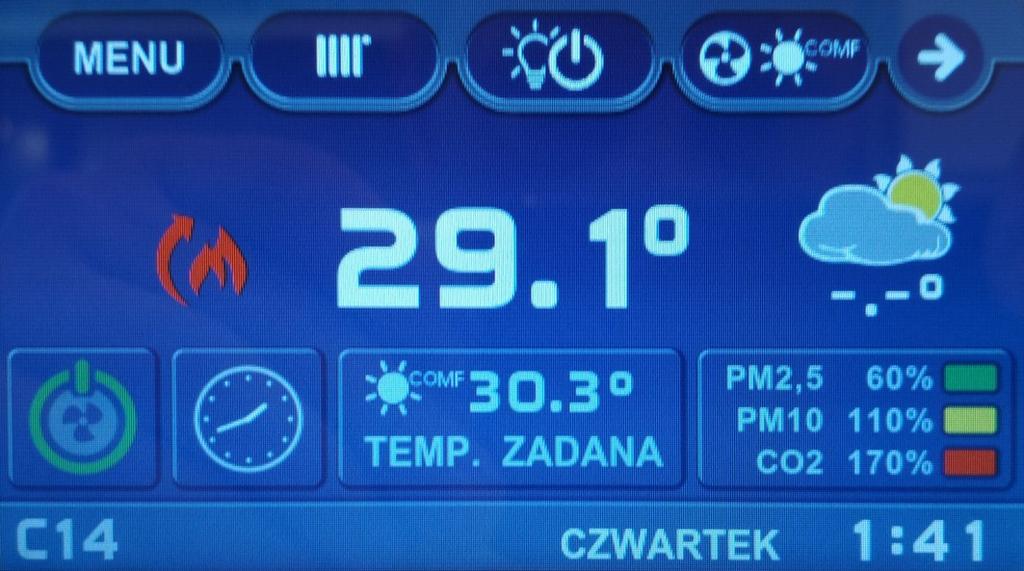 przełączają się odpowiedni tryb. Dzięki temu nie ma potrzeby konfigurowania każdego termostatu oddzielnie. 3.