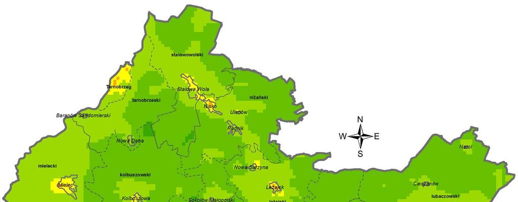 STAN ŚRODOWISKA W POWIECIE JASIELSKIM W 2014 R. 17 5.